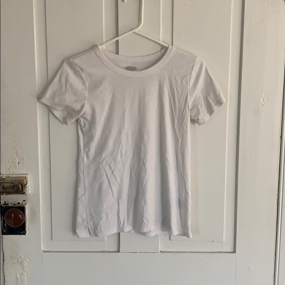 Plain white tee
